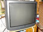 sony tv,  sony trinton tv in black wide screen 29