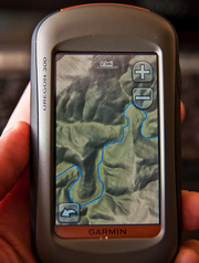 GARMIN OREGON 300t Handheld GPS Navigator / Hiking BUNDLE 